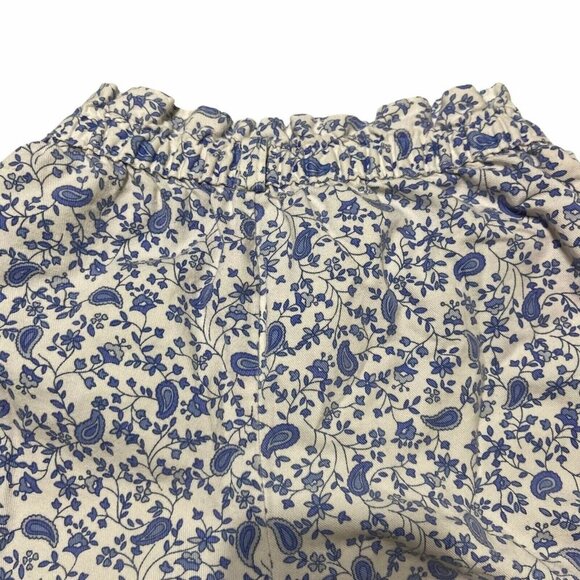 Vintage New Moves Girls Shorts Size 12 White Floral Paisley‎ - Picture 9 of 10